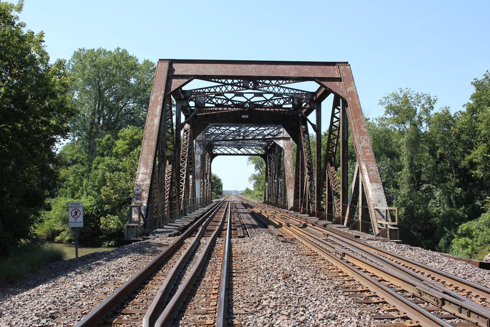 Looking west